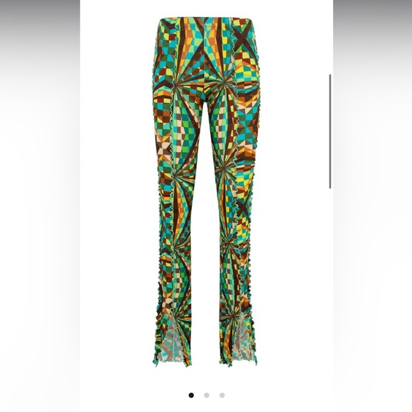 SIEDRÉS

Mult Kaleidoscope Printed Knit Pants W/ Contrast Stitching - Picture 1 of 3